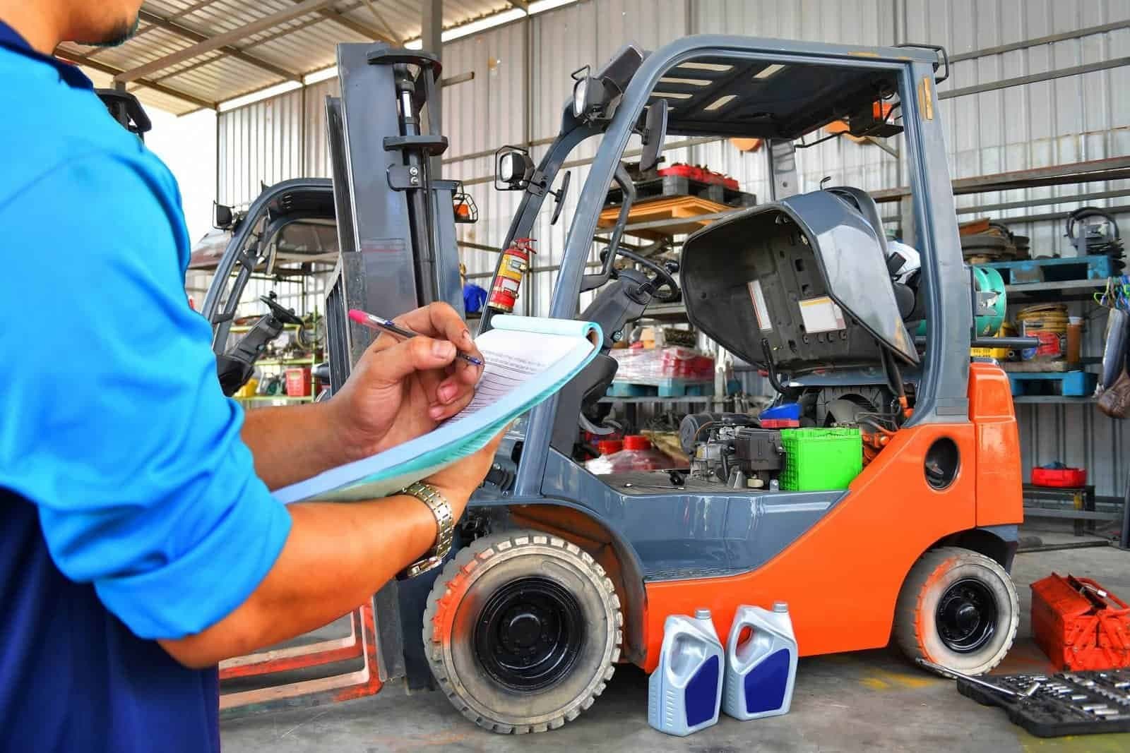 Forklift maintenance and industrial trucks