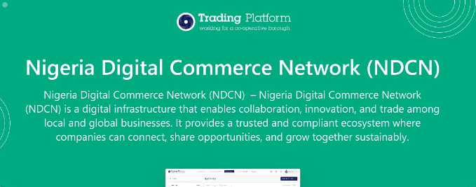 Nigeria Digital Commerce Network — digital trading platform partner banner